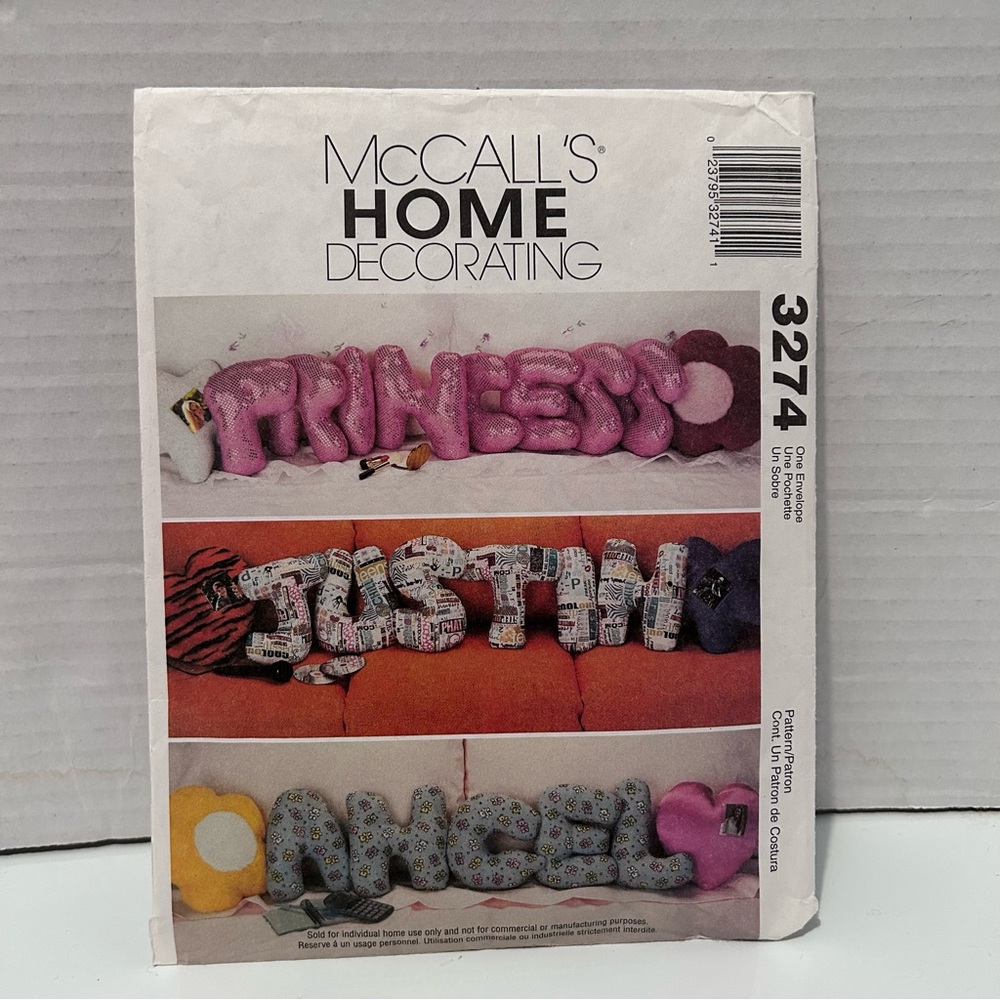 McCall’s 2007 Home Decorating 3274 - 32 pcs